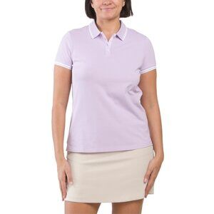 Swing Control Cap Sleeve Golf Polo Womens Size Large - Lilac